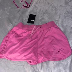 Such Cute Shorts!! Brand New With Tags Pink Nike Bottoms With Pockets, Nike Pink Bottoms With Pockets, Nike Cotton Pants For Summer, Nike Casual Short Pants, Casual Workout Pants Short Length, Nike Bottoms With Built-in Shorts, Nike Shorts For Spring, Trendy Nike Short Bottoms, Trendy Nike Shorts