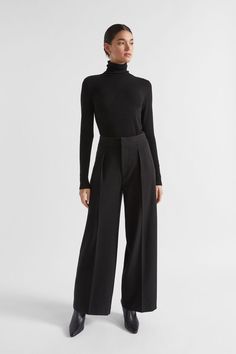 Suit Pant, Leg Stretching, Winter Wardrobe, Black Pants, High Waist, Wide Leg, Trousers, High Waisted