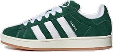 Campus 00s Shoes, 00s Shoes, Adidas Campus 00s, Adidas Trefoil, Adidas Campus, Green Suede, Skate Shoes, Skateboarding, Shoe Collection