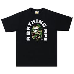 Find BAPE Abc Camo College 2020 Tee '/green on Editorialist. BAPE ABC Camo College 2020 Tee 'Black/Green' Green Graphic Tee With Logo, Green Casual Logo T-shirt, Casual Green Logo T-shirt, Green Casual T-shirt With Logo, Black Tee, Camo, Abc, Great Deals, Top Brands