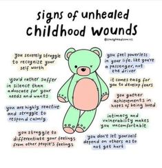 Childhood Wounds, Mental Health And Wellbeing, Therapy Worksheets, My Childhood