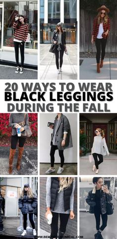 Cute Outfits With Leggings For Fall, Denim And Leggings Outfit, Leggings Outfit 2024 Fall, Leggings Autumn Outfits, Black Leggings Outfit Rainy Day, Fall Black Tights Outfit, Leggins Outfits Fall Casual, Black Leggings Outfit Fall 2023, Legging And Flannel Outfits