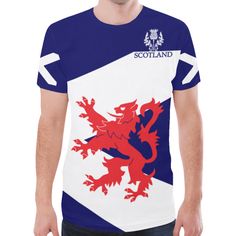 Scotland T-Shirt Scottish Flag And Lion T-Shirt H7Product Details:Made from polyester fabricDETAIL - the High-resolution graphic artwork is printed on the entire shirt.MATERIAL - 100% Polyester all-over-print. Soft and comfortableHANDMADE - Graphics are pressed to individual panels and sewn togetherVIBRANT DESIGNS -Variety of fun, vibrant designs for men and womenHave a nice day! Lion T Shirt, Scotland Men, Lion Black, Scottish Flag, Lion Tshirt, Riding Motorcycle, Graphic Artwork, Carseat Cover, Cool T Shirts