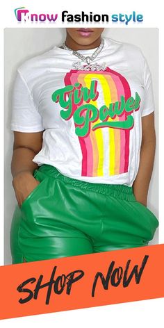 White Fashion Street Print Patchwork O Neck T-Shirts Trendy Green T-shirt With Slogan, Trendy Green Slogan T-shirt, Spring Multicolor T-shirt With Text Print, Spring Multicolor Slogan T-shirt, Multicolor Short Sleeve Tops With Slogan, Trendy Green Slogan Top, Spring Multicolor Text Print T-shirt, Trendy Multicolor Top With Slogan, Green Text Print Top For Spring