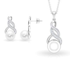 Product Details The enchanting Jewelry Set can flatter anyones heart away. The flawless combination of Freshwater Pearl and Moissanite gives this Pendant and Earrings Set an eye catchy look. Product Information SKU SHP-PENDANT112035310 Length 30.7 mm Width 11.4 mm Weight 6.80 gm (Approximate) FRESHWATER PEARL INFORMATION No.of Stones 3 Pieces Total Weight 22.96 Carat (Approximate) Dimension(approx) Round-10X10 mm-1 PcsRound-8X8 mm-2 Pcs Color White Cut Brilliant Shape Round Setting Type Bead-Set Elegant White Gold Jewelry Sets With Prong Setting, Fine White Jewelry Sets With Diamond Accents, White Fine Jewelry Sets With Diamond Accents, Elegant White Jewelry Sets With Brilliant Cut, White Jewelry Sets With Diamond Accents, White Brilliant Cut Jewelry Sets As Gift, White Brilliant Cut Jewelry Sets For Gifts, White Diamond Jewelry Sets For Anniversary, White Jewelry Sets With Brilliant Cut For Gift