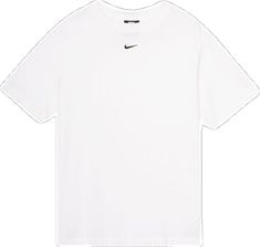 Sporty White Workout T-shirt, White Sportswear Tops For Sports, Moisture-wicking White Sportswear Top, White Moisture-wicking Sportswear Top, Basic White Sports T-shirt, White Nike Tops For Gym, Nike White Tops For Gym, Nike White Sports Top, White Sporty Gym Top