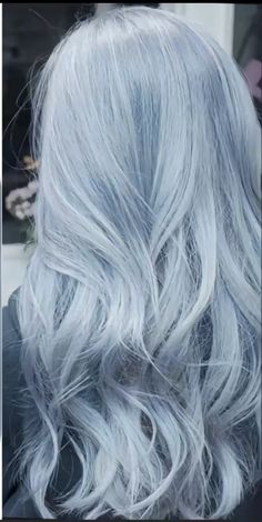 Icy Silver Blue Hair, Platinum Blue Hair, Ashy Blue Hair, Powder Blue Hair, Blue Silver Hair, Ice Blue Hair, White Blue Hair, Icy Blue Hair