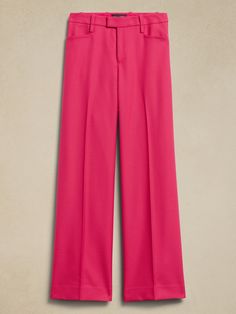 From boardroom to cocktail bar, this wide-leg trouser will have you feeling confident with an exquisitely tailored fit and a not-too-wide leg.  Crafted from a timeless all-season wool fabric from Italian mill Marzotto.  WIDE-LEG FIT: High waisted.  S Wool Trousers, Cocktail Bar, Wool Pants, Wool Fabric, The Gap, New Product, Casual Pants, Banana Republic, Pajama Pants