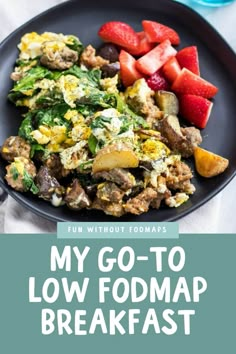 My Go-To Low FODMAP Breakfast Fodmap Diet Breakfast, Low Fodmap Recipes Breakfast, Food Map Diet, Low Fodmap Breakfast, Low Fodmap Fruits, Fodmap Meals