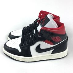 ad eBay - Find many great new & used options and get the best deals for Nike Air Jordan 1 Mid White Black Red Panda Sneakers BQ6472-061 Womens Size 5.5 at the best online prices at eBay! Free shipping for many products! Casual University Red Lace-up Jordan Shoes, University Red Lace-up Jordan Shoes, High-top Synthetic Jordan Shoes With Red Sole, High-top Running Shoes With Red Sole, High-top Jordan Shoes With Red Sole, University Red High-top Synthetic Sneakers, Casual High-top University Red Basketball Shoes, Red Mid-top Lace-up Sneakers, Red Lace-up Jordan Shoes For Sports