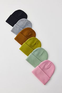 Essential ribbed beanie hat from Urban Outfitters in all our favorite colors. Soft & cozy knit beanie silhouette complete with a fold-over wide cuff. Made from a thick knit material, this staple beanie is perfect for chilly weather. Features UO Jessie basic beanie New fave knit beanie hat Soft-touch cozy knit with a wide cuff Grab all the colors! UO exclusive Content + Care 100% Acrylic Spot clean Imported | Urban Outfitters UO Jessie Essential Ribbed Beanie in Brown, Women's at Urban Outfitters Casual Beanie One Size Fits Most, Trendy Soft Knit Hat, Trendy Solid Beanie For Fall, Trendy Solid Color Beanie For Fall, Casual Solid Color Beanie, Ribbed Beanie Hat, One Size Fits Most Beanie, Trendy Solid Color Beanie For Everyday, Trendy Hats For Cold Weather