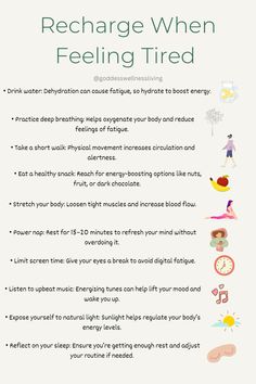 Feeling drained? Discover simple and effective ways to recharge your energy! From staying hydrated and eating healthy snacks to taking power naps and getting fresh air, these tips will help you feel refreshed and ready to take on the day. #EnergyBoost #SelfCareTips #RechargeYourself #HealthyHabits #Wellness Healthy Eating Snacks, Feeling Drained, Power Nap, Balanced Lifestyle, Girl Life Hacks, Happy Lifestyle, Boost Energy, Wellness Tips, Healthy Habits