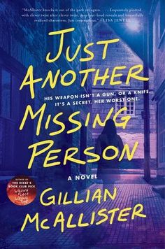 the cover of just another missing person by gilli mcalister, with an image of