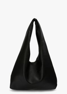 Piere Black Nappa Shoulder Bag | Handbags | Tony Bianco USA | Tony Bianco US Black Leather Hobo Bag, Black Everyday Bag, Black Slouchy Bag, Bindle Bag, Timeless Handbags, Tote Bag For Work, Uni Bag, Thigh High Boots Flat, Black Leather Shoulder Bag