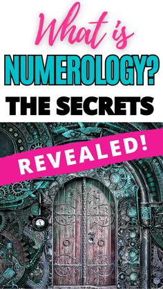 what's numerrollogy? the secrets revealed book cover with text overlay