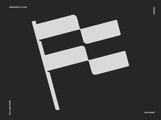 an image of a black and white logo with the letter f in it's center