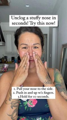 8,291 likes, 195 comments - diaryofafitmommyofficial on November 1, 2022: "It's stuffy nose season! Here's a quick hack to help you unclog a stuffy nose in seconds and get ..." Stuff Nose Remedies, Remedy For Sinus Congestion, Clear Your Sinuses, Nasal Congestion Relief, Home Remedies For Sinus, Sinus Congestion Relief, Blocked Nose, Uses For Vicks, Congestion Relief