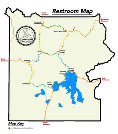 a map of the state of wisconsin with its roads and parks highlighted in red, blue, and green