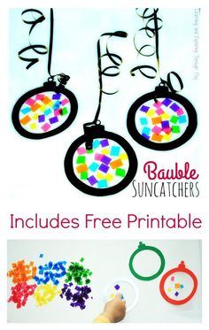 this is an easy and fun activity for kids to do with the sun catchers