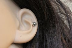 This listing is for  a single stud . If you want a pair of these, please check out the section " Ear Stud by pair " in my shop Available in 3 style : cartilage, tragus and nose stud. Please see my last picture: from left to right: Cartilage, tragus, nose stud L shape. Nose stud L shape to help keep the stud in place. The earring is made of 925 sterling silver ( not silver plated) so you can wear it in the shower , it is nickle free and safe for sensitive ear, will come with a sterling silver but Elegant Tiny Silver Ear Cuff, Elegant Hypoallergenic Silver Nose Studs, Elegant Tiny Silver Piercings, Delicate Tiny Silver Piercings, Tiny Delicate Silver Piercings, Dainty Silver Internally Threaded Piercings, Delicate Sterling Silver Internally Threaded Cartilage Earrings, Dainty Internally Threaded Silver Cartilage Earrings, Tiny Silver Cartilage Earrings For Wedding