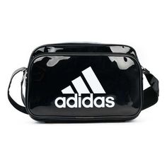 adidas Enamel Bag 'Black' CX4042 Adidas Streetwear Bag With Logo, Sporty Adidas Bag With Logo, Adidas Sports Bags With Logo, Sporty Adidas Logo Bag, Functional Adidas Logo Bag For Streetwear, Functional Adidas Logo Bag, Black Adidas Bag With Logo, Casual Adidas Logo Bags For Everyday Use, Functional Everyday Adidas Logo Bag