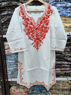 Long Cotton kurti

Fully embroidery 

Size chart :- S,M,L,Xl,2Xl

Length 34.

Price 499 fs💕