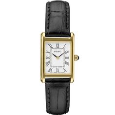 Seiko SWR054 - Essentials Collection – Gunderson's Jewelers Seiko Women Watch, Seiko Watches Women Vintage, Seiko Rectangular Watch, Grand Seiko Watch, Elegant Watch, Seiko 5 Military, Vintage Watches For Men, White Dial, Roman Numerals