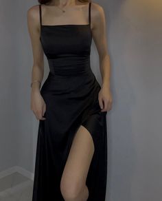 Party Dresses Black, Classy Prom, Black Dresses Classy, Dress Classy, Black Prom, Elegante Casual