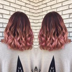 Rose Gold Hair Color Balayage & Color Specialist (@hairbymadisoncarlisle) • Instagram photos and videos Gold Hairstyles, Gold Ombre Hair, Rose Gold Hair Ombre, Gold Hair Colors, Hair Color Rose Gold, Latest Hair Color, Balayage Blonde, Balayage Color, Hair Idea