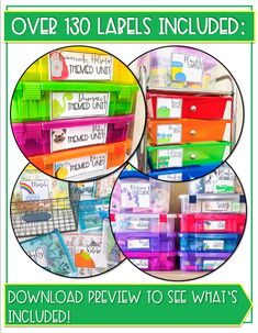 the back to school bundle includes labels and other items for students to use in their classroom