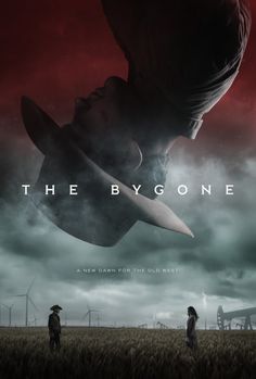 the movie poster for the blygone starring two people standing in a field