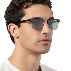 Meet your new go-to! With sleek metalwork and a retro timeless shape, Biarritz is the new undisputed classic. Polarized Sunglasses, Black Grey, Metal Working, Black And Grey, Sleek, Sunglasses, Grey, Black