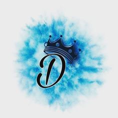 the letter d with a crown on top of it