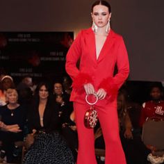 Pant Suit Chic Red Suits For Fall, Red Party Suits For Fall, Red Party Sets For Fall, Red Notch Lapel Pantsuit For Fall, Chic Red Suit For Party, Chic Red Sets For Fall, Chic Red Fall Sets, Red Evening Sets For Fall, Red Pantsuit For Fall Party