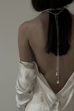 Freshwater Pearl Keshi Wrap Bolo — A.B. ELLIE Wedding Choker Necklace, Simple Wedding Gowns, Contemporary Bridal, Bridal Pearl Necklace, Modern Wedding Inspiration, Pearl Necklace Vintage, Pearl Necklace Wedding, Wrap Necklaces, Keshi Pearls