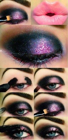 . Pink Makeup Tutorial, Rosa Make-up, Make Up Designs, Drag Make-up, Dramatic Eye Makeup, Smokey Eye Tutorial, Smink Inspiration, Eye Makeup Steps