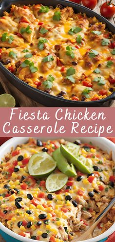 mexican chicken casserole recipe with limes and tomatoes