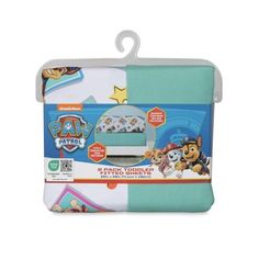 the paw patrol bedding set is in its packaging