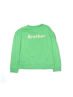 MNG Kids Sweatshirt Size: 9 Tops - used. 100% COTTON | MNG Kids Sweatshirt: Green Tops - Size 9 Oversized Green Logo Print Tops, Green Cotton Screen Print Sweatshirt, Green Cotton Sweatshirt With Screen Print, Green Cotton Sweatshirt With Logo Print, Green Cotton Sweatshirt With Graphic Print, Basic Green Tops With Logo Print, Green Basic Top With Logo Print, Green Casual Sweatshirt For School, Green Relaxed Fit Sweatshirt With Logo Print