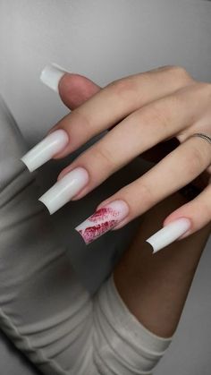 Paznokcie Hello Kitty, Girly Acrylic Nails, Blush Nails, Pink Acrylic Nails, Square Acrylic Nails, Dope Nails