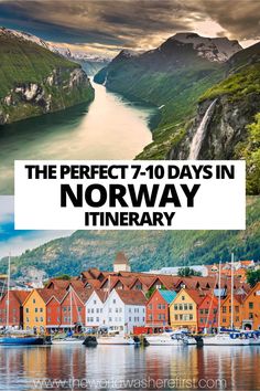 one week itinerary in norway with text overlay