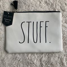 New Stuff Rae Dunn Zippered Pouch Has A Slightly Flaw Can See On Last Picture Christian Clothing Brand, Purse Ideas, Fav Products, Cricket Ideas, Rae Dunn Collection, Bag Quotes, Word Shirts, Fall Bags, Everyday Quotes