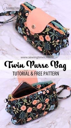 the sewing pattern for this purse is easy to sew