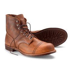 Red Wing® Iron Ranger Copper Rough & Tough Boots | Orvis Rugged Lace-up Cap Toe Boots With Reinforced Toe, Classic Work Boots With Reinforced Toe For Hiking, Classic Hiking Work Boots With Reinforced Toe, Rugged Steel Toe Combat Boots, Rugged Moto Boots With Steel Toe, Rugged Snip Toe Combat Boots For Outdoor, Rugged Combat Boots With Snip Toe For Outdoor, Rugged Moto Boots With Reinforced Toe For Outdoor, Rugged Sturdy Boots For Outdoor Work