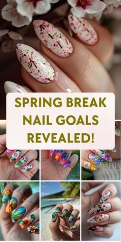 Dreamy Effect, Spring Break Getaways, Glitter Tips, Spring Break Nails, Watermelon Nails, Spring Break Trips, Broken Nails