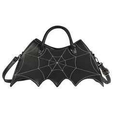 PRICES MAY VARY. 【Fashion Design 】The design of bat wings is very novel and unique.This shoulder bag with a removable and adjustable single shoulder strap,You can wear as a shoulder bag, crossbody bag or handbag. 【Crossbody Bag Structure】1 main compartment, 1 zipper pocket on the back of the bag. Capable for storing your daily necessities,such as phone,keys, lipsticks, cash,coins,napkin paper and other small items. 【Material】This crossbody bag is made of high-quality PU leather, without any weir Gothic Backpacks, Bat Bag, Women Backpack Travel, Bags For Teens, Gothic Accessories, Women Crossbody Bag, Cute Handbags, Estilo Punk, Style Punk