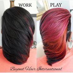 Shaved Side Hairstyles, Bold Hair Color, Mohawks, Quick Weave Hairstyles, Short Sassy Hair, Side Hairstyles, Sassy Hair, Looks Chic, Love Hair