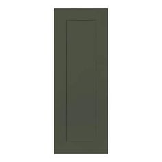 an image of a green door on a white background with the bottom panel painted in dark green