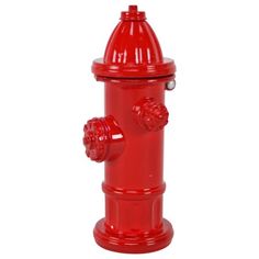 a red fire hydrant on a white background