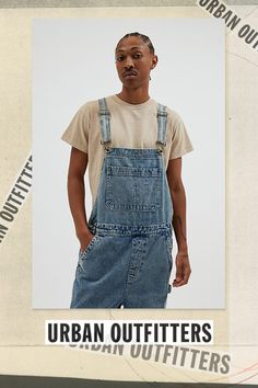 Baggy fit overalls by the essential BDG denim label. Classic bib front overalls with adjustable shoulder straps and utility pockets. Urban Outfitters exclusive. Features BDG Nitro baggy overall Workwear bib front overalls Adjustable shoulder straps Pouch front pocket Utility pockets UO exclusive Content + Care 100% Cotton Machine wash Imported Size + Fit Model in Charcoal is 6’2" and wearing size 32 Measurements taken from size 32 Length: 65" Rise: 13.5" Inseam: 29" Leg opening: 11" | BDG Nitro Baggy Overall in Vintage Denim Light, Men's at Urban Outfitters Denim Label, Elevated Basics, Utility Pockets, Baggy Fits, Exclusive Collection, Vintage Denim, Mens Bottom, Front Pocket, Shoulder Straps